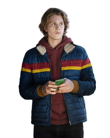 Nancy Drew Ace Blue Puffer Jacket