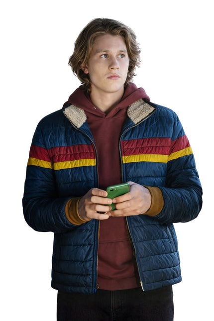 Nancy Drew Ace Blue Puffer Jacket