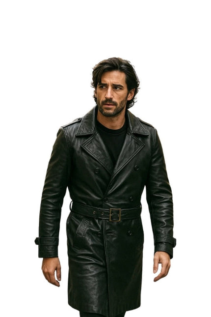Nick Fury Leather Trench Coat