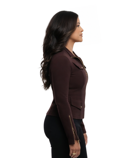 Nora Torrez Maroon Jacket Sale