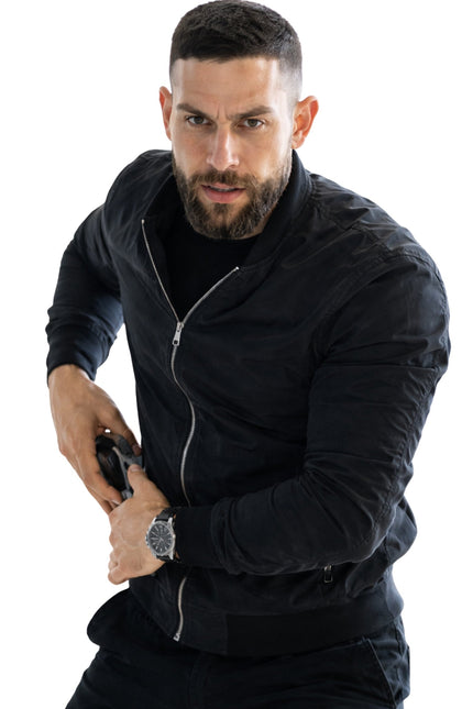 Omar Adom Zidan FBI S06 Black Bomber Jacket