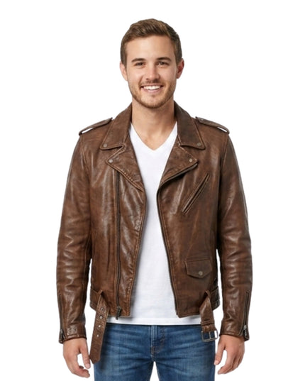 Pilot Pete Tv Series The Bachelor Season 25 Peter Weber Brown Biker Leather Jacket
