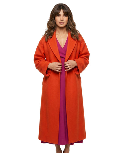 Priyanka Chopra Jonas Love Again 2023 Orange Coat Buy Now
