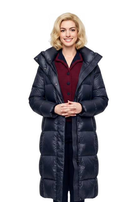 Rebecca Eileen Anne Hathaway Puffer Trench Coat