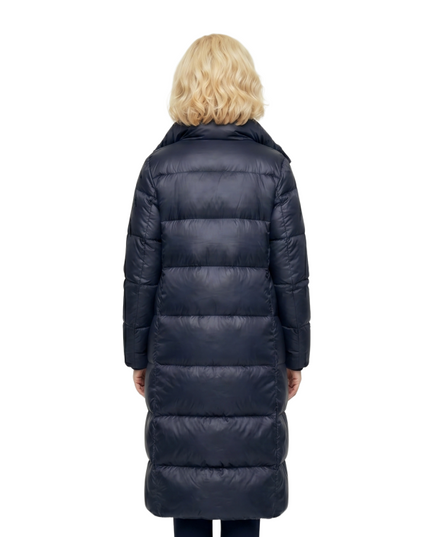 Rebecca Eileen Anne Hathaway Puffer Trench Coat back
