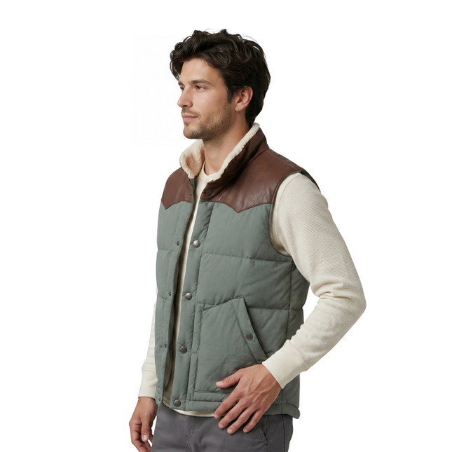 Retro Cowboy Style Quilted Vest Sale