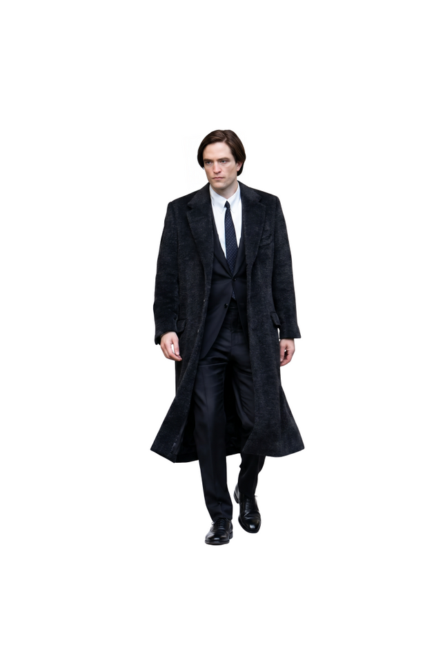 Robert Pattinson The Batman 2022 Black Long Coat