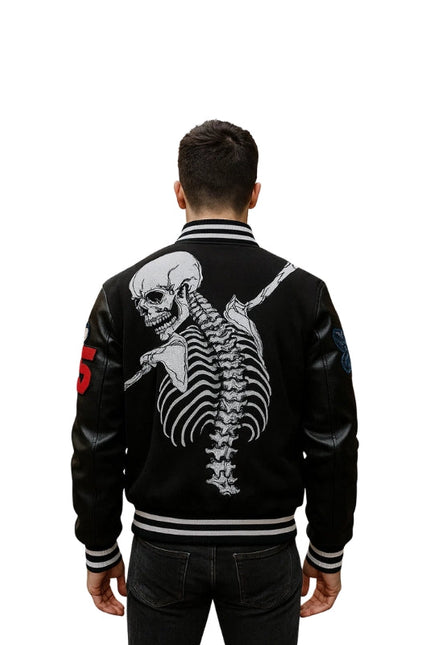 Rod Skull Godspeed Varsity Jacket