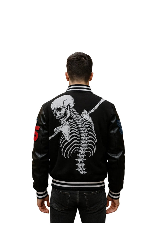 Rod Skull Godspeed Varsity Jacket