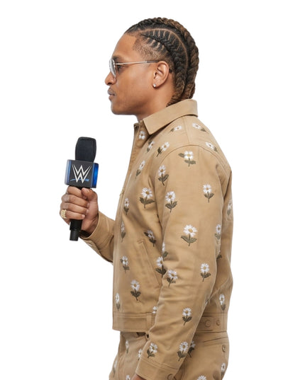 Rotimi Houston Rockets vs Lakers Game Night Leather Jacket
