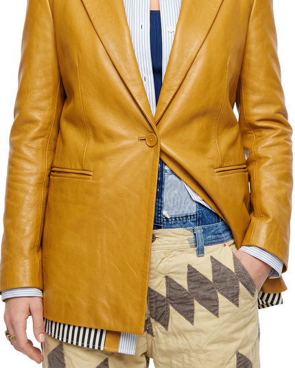 Sale Live On Blake Lively It Ends With Us Leather Blazer