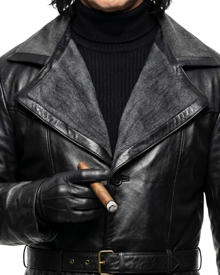 Sale Live On Gary Johnson Hit Man 2024 Glen Powell Black Jacket Right Now