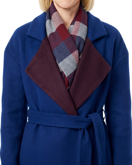 Sale Live On The Jessy Schram Mystic Christmas Blue Wool Coat