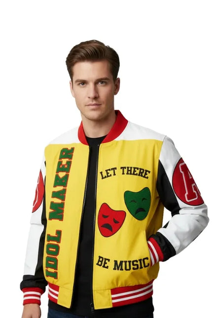 Salt N Pepa Idol Maker bomber jacket inspired by classic hip hop style with a bold retro look