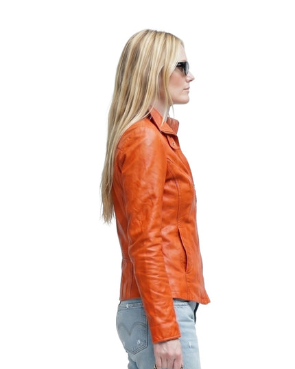Sarah Pidgeon NYC 2026 Appearance Leather Jacket