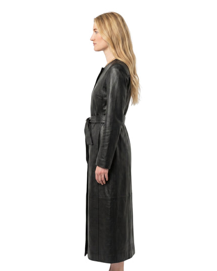 Sarah Pidgeon New York City 2026 Black Leather Outerwear