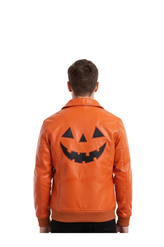 Shop Jack O Lantern Halloween Leather Jacket