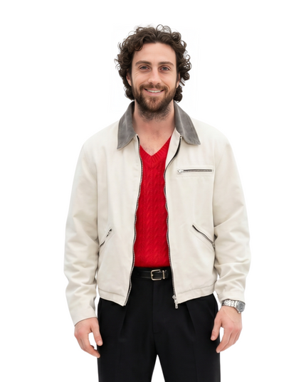 Shop The 28 Years Later Aaron Taylor-Johnson Cotton Jacket