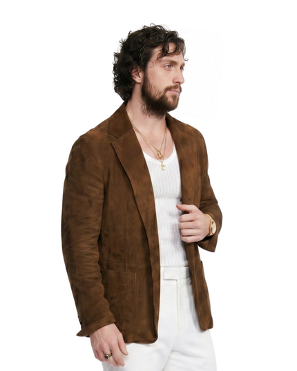 Shop The Aaron Taylor-Johnson 28 Years Later Suede Blazer Today