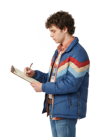 Shop The Axl Heck The Middle Charlie McDermott Blue Jacket Today