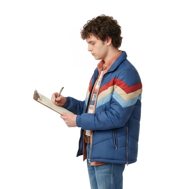 Shop The Axl Heck The Middle Charlie McDermott Blue Jacket Today