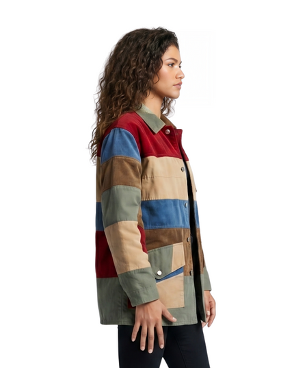 Shop The Euphoria S03 Zendaya Patchwork Jacket Today