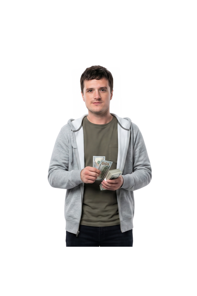 Shop The Josh Hutcherson 57 Seconds Grey Hoodie