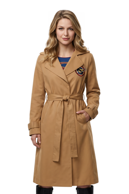 Shop The Melissa Benoist Supergirl Cotton Coat