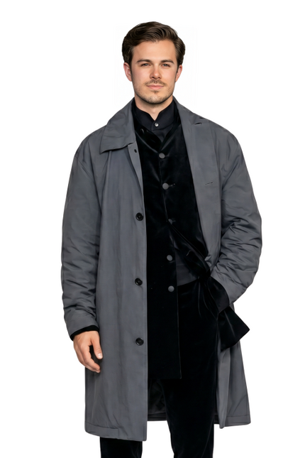 Shop The Wuthering Heights Jack Edwards Grey Coat