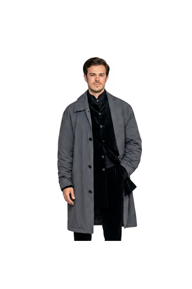 Shop The Wuthering Heights Jack Edwards Grey Coat