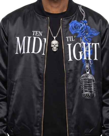 Snoop Dogg 2026 Festival Black Satin Jacket