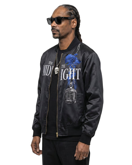 Snoop Dogg Coachella 2026 Black Satin Jacket