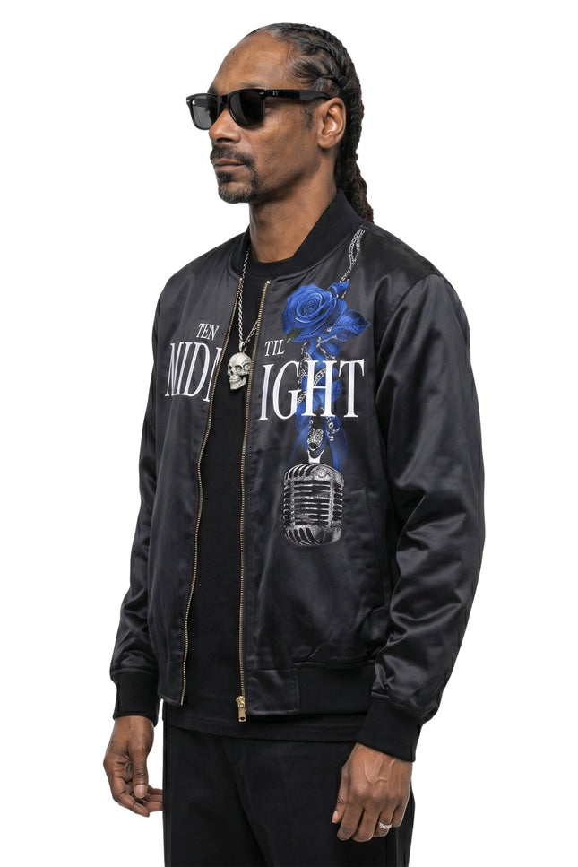 Snoop Dogg Coachella 2026 Black Satin Jacket