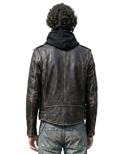 Sombr Black Leather Jacket NYC 2026