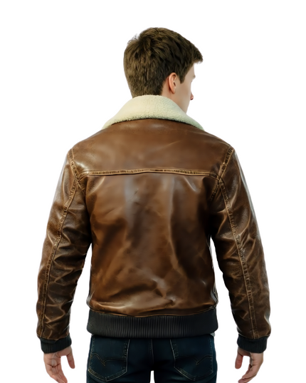 Spider-Man 2 Peter Parker Brown Leather Jacket Sale