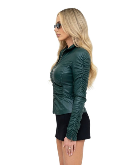 Super Bowl Party Alix Earle Green Jacket
