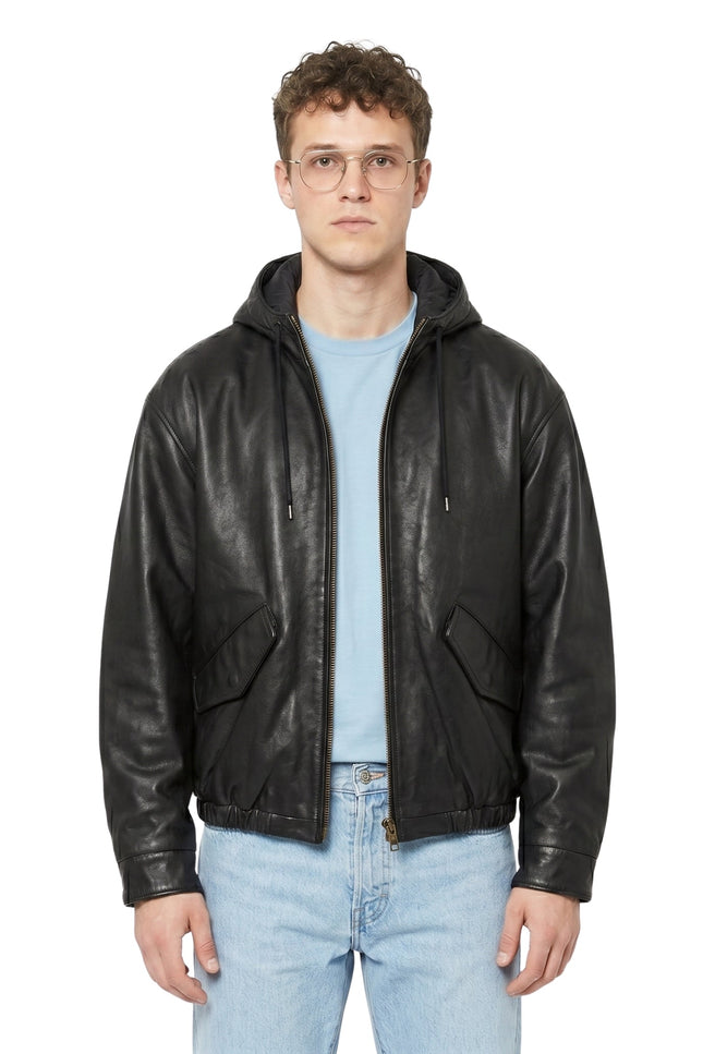 Supreme x Marithé François Girbaud Black Leather Bomber Jacket