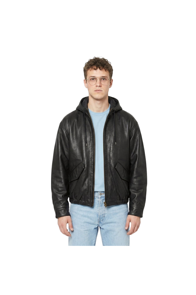 Supreme x Marithé François Girbaud Black Leather Bomber Jacket