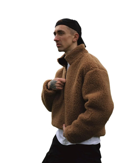Sweater Wool Lining Handmade Teddy Jacket