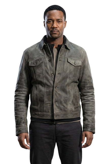 The Boys 2026 Reggie Franklin Suede Leather Jacket