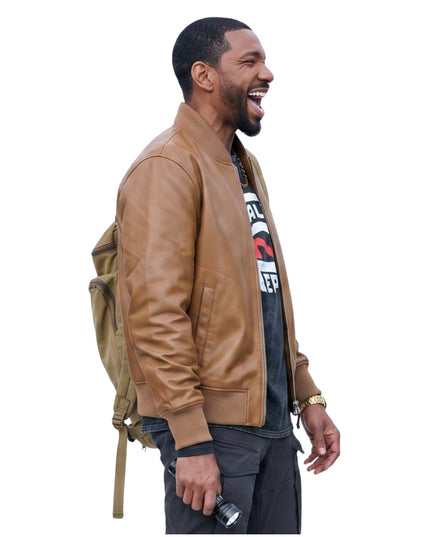The Boys S05 Laz Alonso Brown Leather Jacket Shop Now
