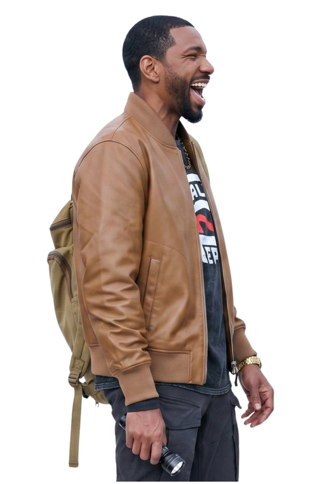 The Boys S05 Laz Alonso Brown Leather Jacket Shop Now
