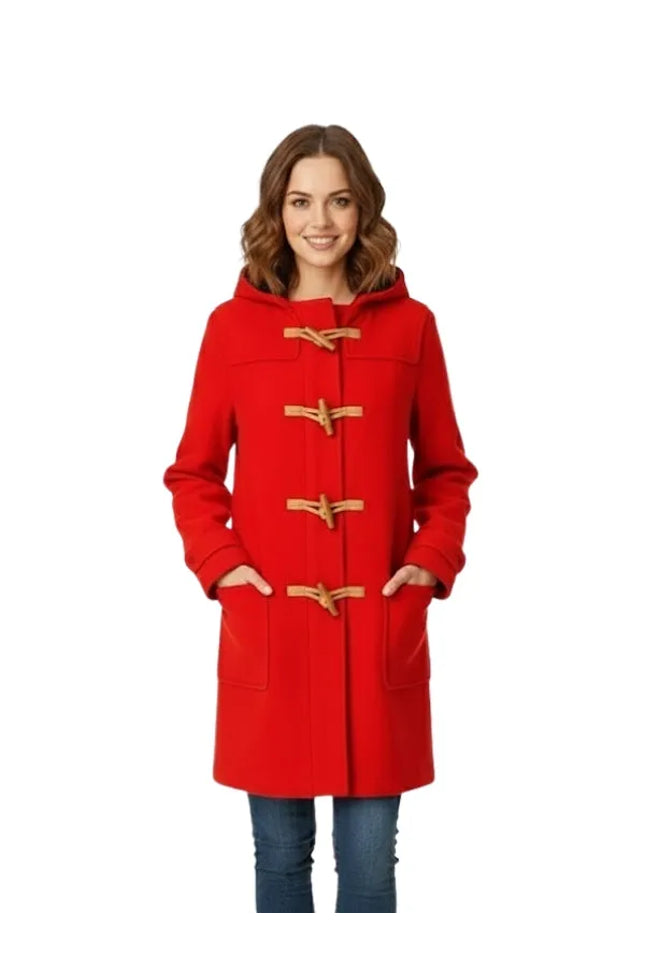 The Classic Red Toggle Coat