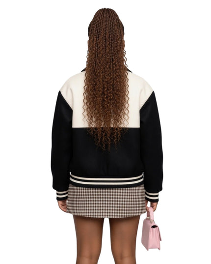 The Equalizer Delilah Laya DeLeon Hayes Black Bomber Wool Jacket