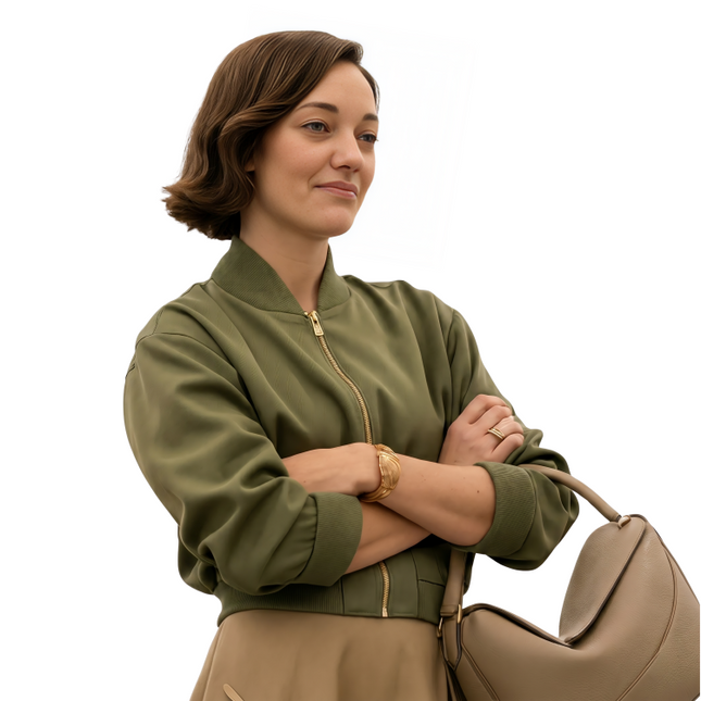 The Morning Show Celine Dumont Bomber Jacket Side 1