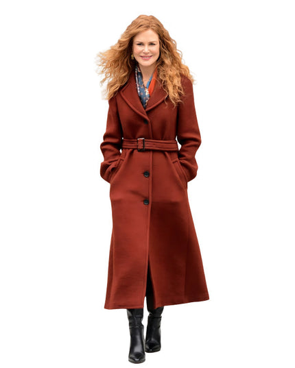 The Undoing Nicole Kidman Grace Fraser Brown Wool Coat
