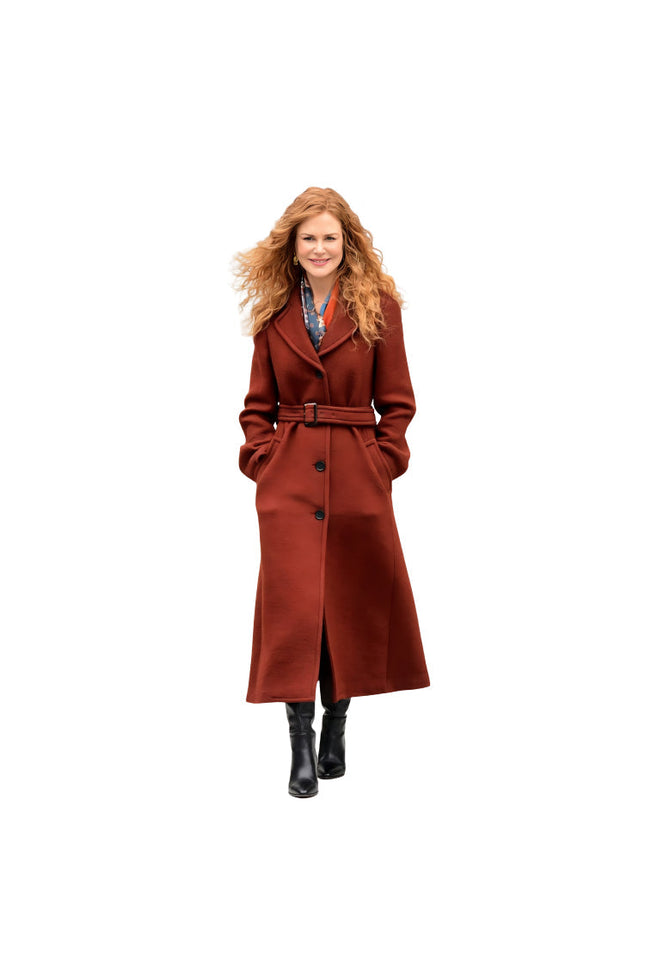 The Undoing Nicole Kidman Grace Fraser Brown Wool Coat