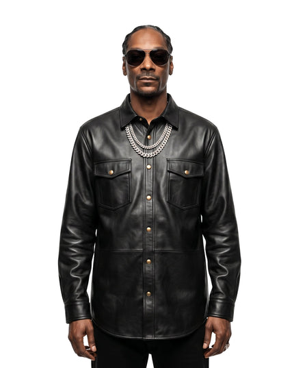 The Voice S28 Snoop Dogg Black Leather Jacket
