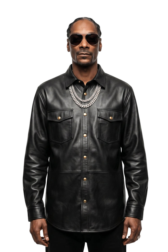 The Voice S28 Snoop Dogg Black Leather Jacket