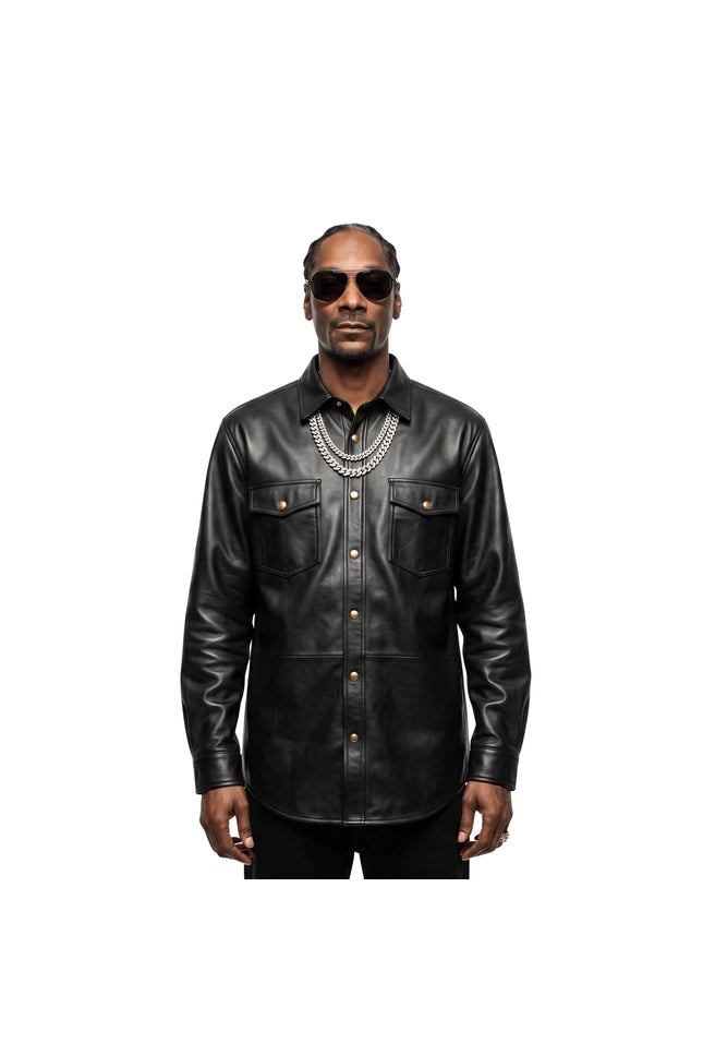 The Voice S28 Snoop Dogg Black Leather Jacket